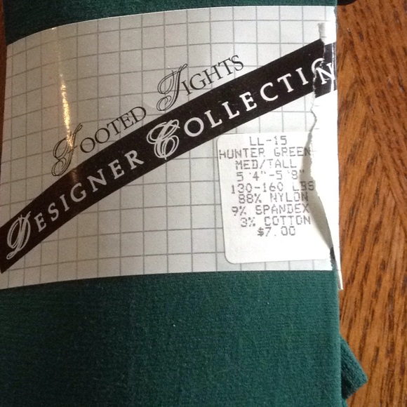 Designer Collection Accessories - Footed hunter green tights Designer Collection Accessories - Footed hunter green tights